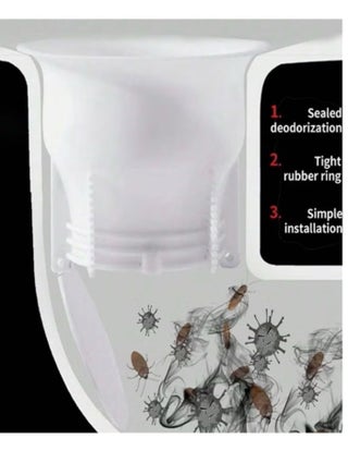 3-piece toilet seat stopper set, toilet seat splashback, toilet seat stopper, for bathroom, for toilet, prevents odors, and improves appearance. - view 5